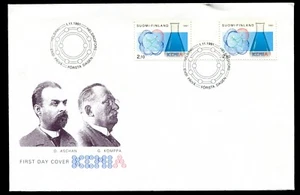 FINLAND 1991, CHEMISTRY, SCIENTISTS, Scott 877a on F.D.C. - Picture 1 of 1