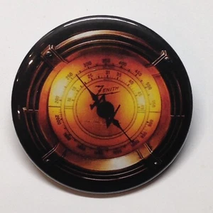 Zenith Radio Dial No. 2 Steampunk Advertising Pocket Mirror - Picture 1 of 2