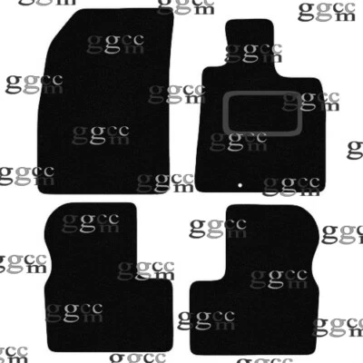 CONJUNTO DE TAPETES DE ASSOALHO DE CARRO TAPETE PRETO SOB MEDIDA PARA NISSAN MICRA 2010 A 2017. (1 CLIP) - Imagem 1 de 4