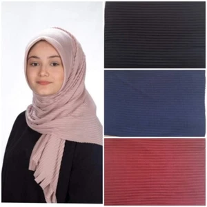 Bufanda Piliseli estola 5 lisos 70x180cm hiyab pañuelo para el cuello  - Imagen 1 de 11