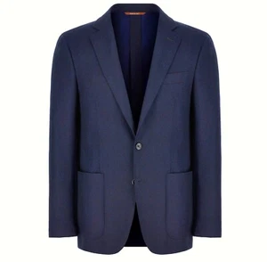 CANALI Kei Impeccabile FLANNEL WOOL Boating BLAZER JACKET 42 Suit SPORTS COAT - Picture 1 of 16
