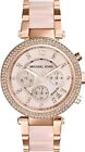Beautiful Michael Kors Parker Mk5896 Women Watch Rose Gold With Crystals New