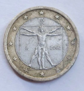 1 Euro Da Vinci 2002 Münze - Bild 1 von 2
