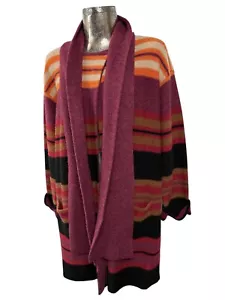 Set cardigan e sciarpa Monsoon taglia large donna top misto lana di agnello maglia EU44* - Foto 1 di 12