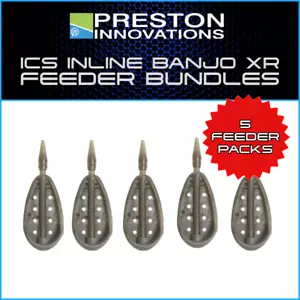 PRESTON INNOVATIONS ICS BANJO XR FEEDER PACKS (x5) | MATCH/COARSE FISHING - Picture 1 of 7