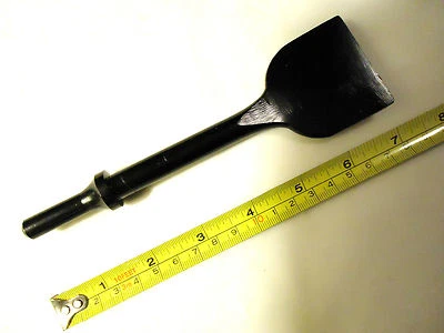 Broca de cincel extra ancha Air Hammer vástago .401 hoja de 2” modelo B | Herramienta neumática Foto 1 de 4