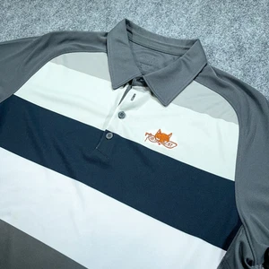 Oakley Golf Polo Mens XL Gray Colorblock Short Sleeve Essex County Country Club - Picture 1 of 11