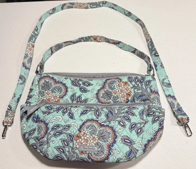 Bolso de hombro cruzado P26-Vera Bradley-FAN FLOWERS-GO FORWARD CONVERTIBLE NUEVO SIN ETIQUETAS Foto 1 de 4