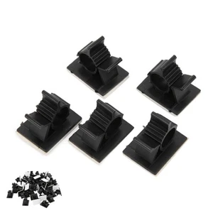 _50pcs Kabelmanagement Clips Einstellbare Selbstklebende Nylon Kabelklemme - Photo 1/23