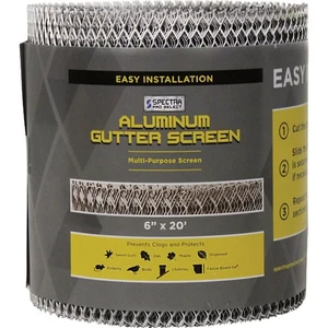Spectra Pro Select 6 In. x 20 Ft. Aluminum Gutter Screen 6EXPROLL Spectra Pro - Picture 1 of 2