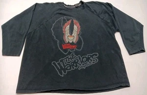 Vtg Johnny Blaze The Warriors Movie Long Sleeve Shirt Sz XXL Black Distressed - Picture 1 of 14
