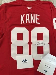 Patrick Kane Autographed Signed Authentic Jersey Redwings Memorable COA  - Picture 1 of 13