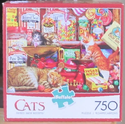 KITTEN KITCHEN CAPERS - CATS - Complete - BUFFALO GAMES PUZZLE - Image 1 of 2