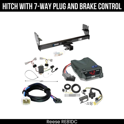 Hitch Tow PKG+ Brake Control For 05-15 Toyota Tacoma 44746 2" Receiver Class 3 - Image 1 of 4