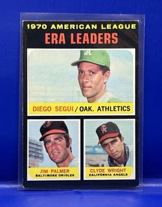 1971 Topps #67 Jim Palmer Diego Segui Clyde Wright Baltimore Orioles Athletics - Picture 1 of 2