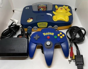Pokemon Pikachu Edition Nintendo 64 Pal N64 Console - Discoloured - Picture 1 of 19