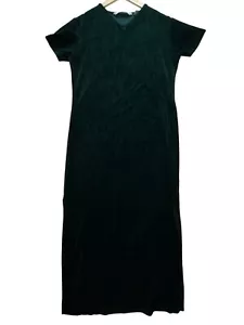 Vintage Victoria's Secret Country Velvet Midi Nightgown Size M Green - Picture 1 of 17