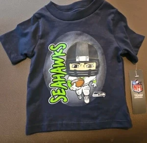 12 Month NFL Seattle Seahawks T-Shirt Blue Short Sleeve Youth. Seahawks - Picture 1 of 4