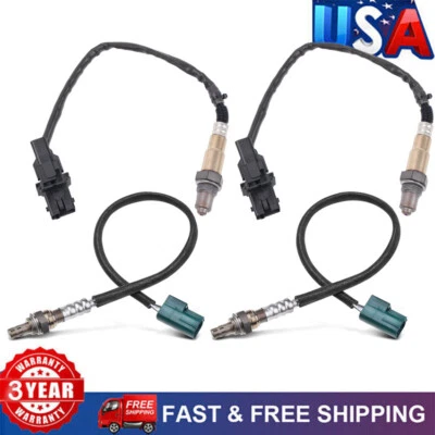 Sensor de oxígeno aguas arriba+aguas abajo 4 piezas para Nissan Altima Máxima 3,5 L V6 2004 2005 Foto 1 de 4