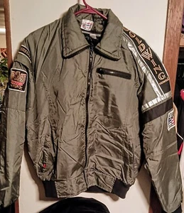 Honda Vintage Hondaline Goldwing motorcycle jacket bomber Medium Made In USA🔥 - Picture 1 of 12
