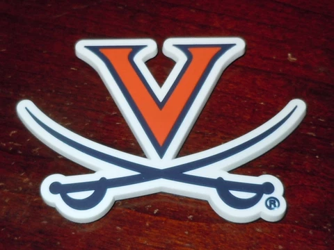 VIRGINIA CAVALIERS UVA Vtg NCAA ACC Thick RUBBER FRIDGE MAGNET Standings Board Cover