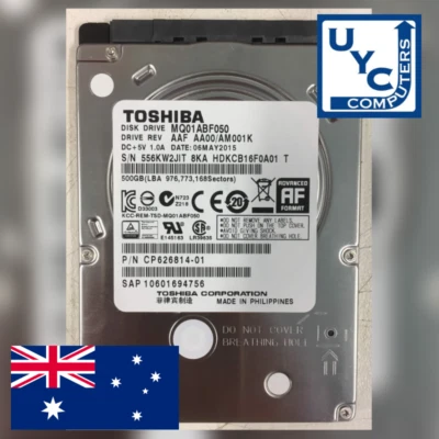 Used Working Toshiba 2.5" 500GB MQ01ABF050 556KW2JIT 8KA HDKCB16F0A01 Hard Drive - Image 1 of 4
