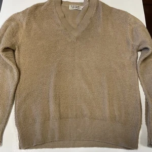Vintage County Seat Jeanswear Sweater Men Medium Tan. super clean! - Picture 1 of 7