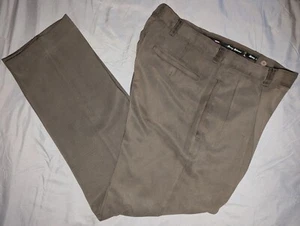 Tommy Bahama Herrenhose 33 x 31 Business braun plissiert elegante Hosen 100 % Seide - Bild 1 von 10