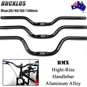 MTB Riser Handlebar 25.4*620/660/720mm Aluminum 20/40/60/100mm Hi-Rise Bar Stem - Picture 1 of 17