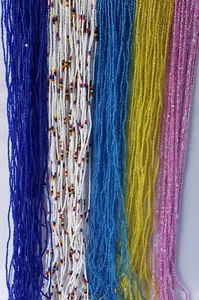 31"-56" African Removable Waist Beads Belly Hips Chain with TWIST READY TO WEAR - Picture 1 of 9