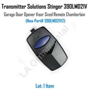 Transmitter Solutions Stinger 390LMD21V  Garage Door Opener Visor Sized Remote - Picture 1 of 4