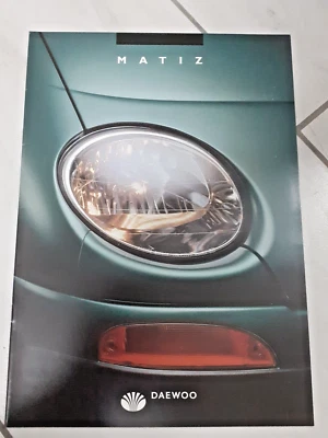Prospekt brochure depliant pieghevole DAEWOO MATIZ 08/1998 GAMMA COLORI INTERNI - Immagine 1 di 2