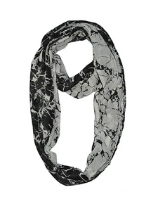 Calvin Klein Infinity Scarf 70"x13" Lightweight White Gray Black - Picture 1 of 1