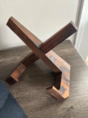 BRANDED Now Playing Vinyl Record Stand Premium Wood Retro Now Playing Record Holder