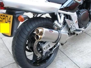 Suzuki Bandit 1200 01-06 titanio tri-ovalado doble salida carretera legal/carrera escape MTC - Imagen 1 de 4