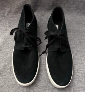 Sorel Mens C-Street Chukka WP boots Black, Sea Salt Suede Leather Size 12 M - Picture 1 of 10