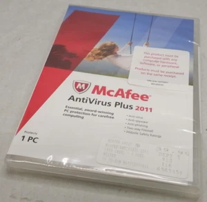 NIB McAfee AntiVirus Plus 2011 Software CD - Picture 1 of 3