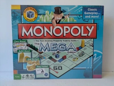 Monopoly The Mega Edition Board Game Winning Moves New Sealed - Image 1 of 2