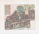 1755 Engraved Plan Map St Clements Danes St Mary Savoy By Stow (St87)