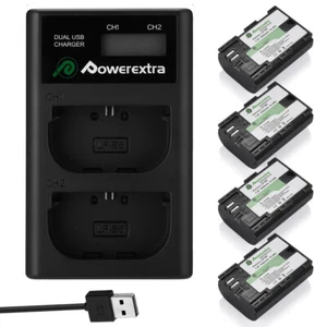 LP-E6 Battery / LCD Charger for Canon EOS 80D, 6D, 7D, 70D, 60D, 5D Mark II III - Picture 1 of 40