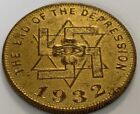 1932 The End of the Depression (Stewart Warner) Stop Crying Start Buying Token