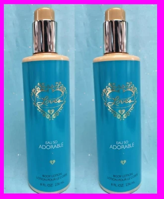 2 lociones corporales Love's Eau so ADORABLE de Dana perfumadas perfumadas perfumadas 8 oz Foto 1 de 2