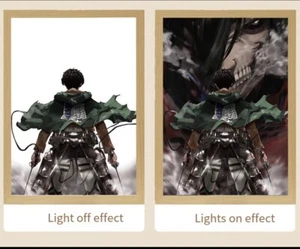 attack on titan LED Picture Stylish Japanese anime LED photo - Picture 1 of 5