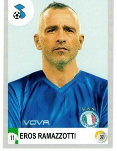 CALCIATORI PANINI 2020-2021 FIGURINA N. 557 EROS RAMAZZOTTI (NAZIONALE CANTANTI)