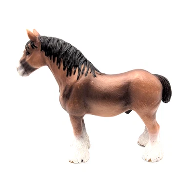 Schleich Clydesdale Gelding Horse Figurine c.2009 5.5 x 4.5" GUC See pics Foto 1 de 4