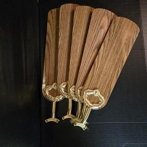 Hampton Bay Replacement Parts 52" Tan/mahogany Ceiling Fan -reversable  Blade - Picture 1 of 9