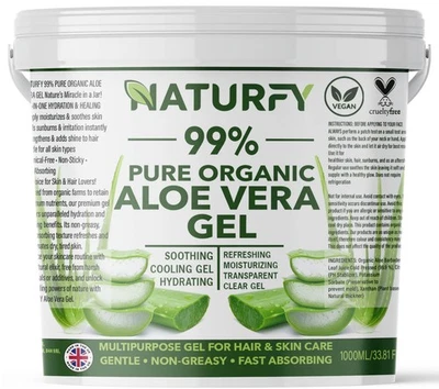 1KG 100% Pure Aloe Vera Gel Multipurpose Soothing Moisturising For Hair & Skin - Image 1 of 4
