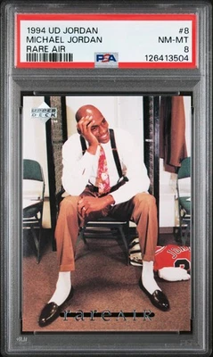 1994 UPPER DECK MJ RARE AIR #8 MICHAEL JORDAN PSA 8 - Image 1 of 2