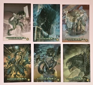 6 Vintage'98 Godzilla Lenticular Translucent Trading Cards Mixed Lot - Bild 1 von 23