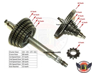 Gearbox Assembly Compatible With Vespa PX 125-150 LML Star Stella - Picture 1 of 8